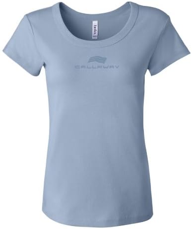 Callaway Cars 980.92.9355.L Baby Blue Large Embroidered Ladies' T-Shirt