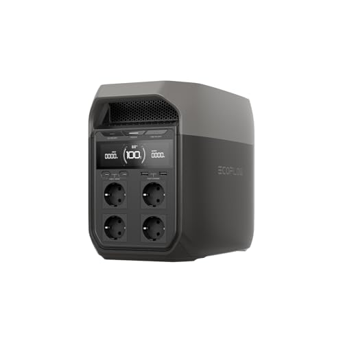 Station électrique portable EF EcoFlow DELTA 3, 1024Wh de capacité, cellules LFP, 70% de charge en 30 min, seuls quelques petits défauts dans l'emballage, le produit n'a pas été utilisé(Reconditionné)