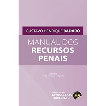 Capa do livro Manual dos Recursos Penais 5º Edição