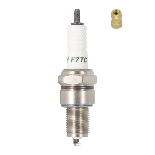 TORCH F7TC Spark Plug Replace for NGK 3785 BP7ES Spark Plug Compatible with GX120 160 200 240 270 340 390 Generator Lawnmower Tractor Go Kart Mini Bike Polishing Machine 168F 168FA 168FB OEM