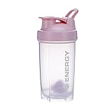 pengyus 500 ml Gym Shaker Flasche BPA frei Protein Mixer Wasser Cup für Fitness Pink Rot