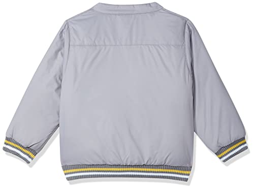 miniklub Boys Grey Solid Bomber Jacket