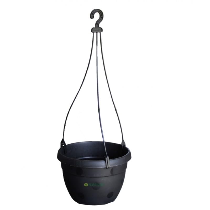 Image of KUMUDAM Plastic Hanging Basket (Brown) Pack of 10 | Hangers for Pots | Planter Holder | Plastic Hanging Basket Hooks | Flower Pot Hangers for Outdoor and Indoor |