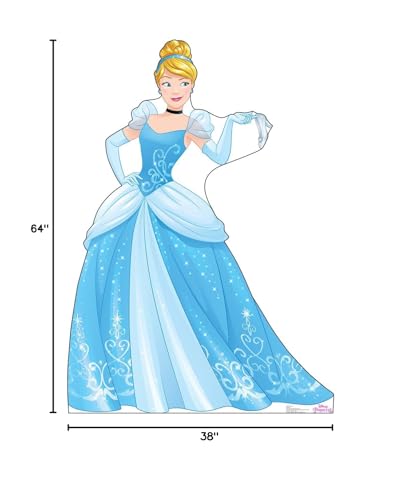 Image of Cardboard People Cinderella Life Size Cardboard Cutout Standup - Disney Princess Friendship Adventures