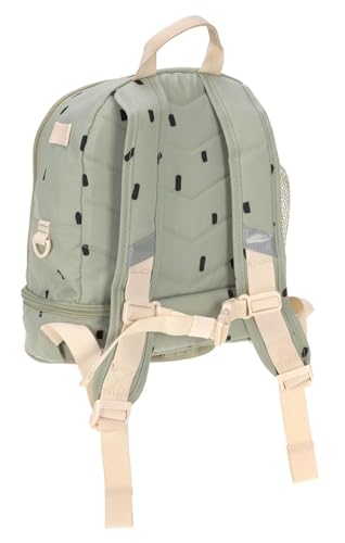LÄSSIG Kinderrucksack mit Brustgurt Kindergartentasche Kindergartenrucksack 6,5L ab 3 Jahren/Mini Backpack Happy Prints Oliv – Bild 4