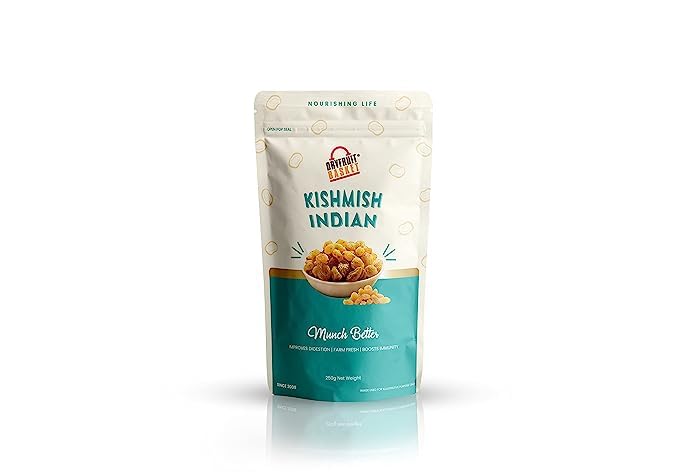 DryFruit Basket Authentic Indian Seedless Kishmish | Juicy & Fresh Raisin | 100% Natural & Sweet Kismis |Nutritious | Healthy & Delicious Snack | No Added Color and Ingredients| Pack of 2-250gm Each (B0C8DP27LL) Amazon Price History, Amazon Price Tracker