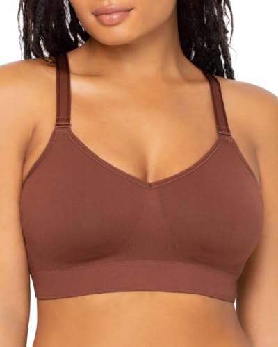 Image of Curvy Couture Women's Plus Size Wireless Bra - Seamless, Soft & Comfortable Fit