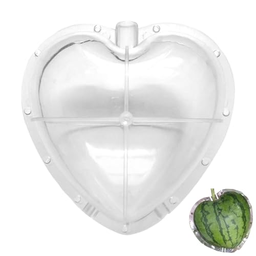 Molde de crecimiento de sandías, en crecimiento de sandía, Forma de corazón de sapodilla molde de fruta, Diseño de agujeros transpirables, herramienta de conformación reutilizable para las bodas de va