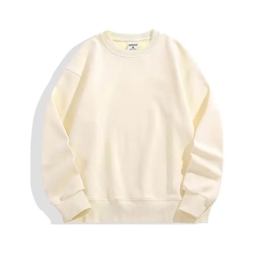 Heavy Weight Fashion Mens Hoodies Casual Thick Cotton Top Solid Color Hoodies Sweatshirt Pullover Streetwear4