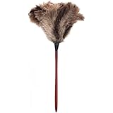 はたき ホコリ取り 羽 ダチョウの毛Wafityダチョウの羽 ほこり取り 掃除 オーストリッチ羽根ハンディ ダスター (ハンドル長さ41cm、全長約68cm)