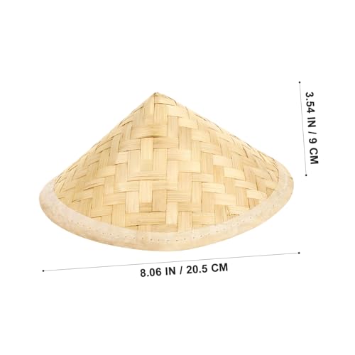 DOITOOL Woven Hats Creative Painting Props Sun Protection for Classroom Decorations Durable Natural Material Fun2