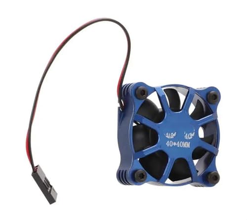 Pièces refroidissement moteur ESC voiture RC pour éviter la surchauffe du crawler 1/10 bleu