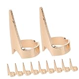 BESTonZON 50個属製ヘアセクショニングリング 指先用パンク風デザイン クロー形状で髪のけ目や編み込みに 耐久性と快適性を兼ね備えたヘアス