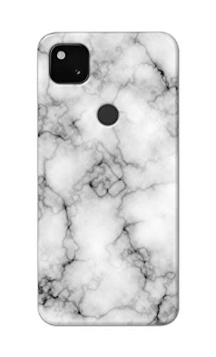 Image of Light White Marble Texture Natural Pattern Hard Back Case Cover for Google Pixel 4A (4G) Back Cover -(J5) VNS2230