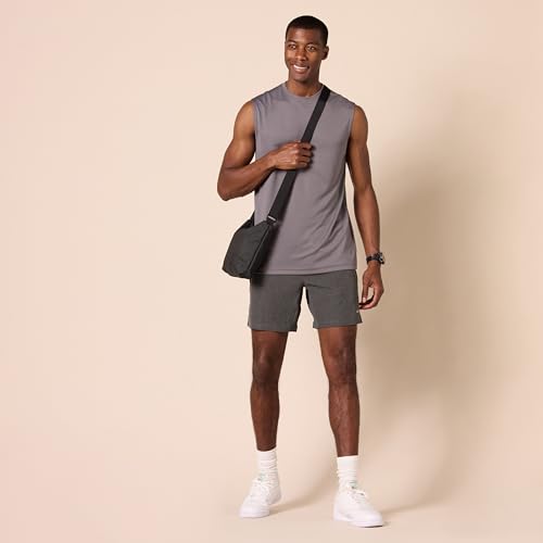 Image of Amazon Essentials Men's Gym Tank Tops, Moisture-Wicking Dry Fit Breathable Muscle Shirts, Pack of 2