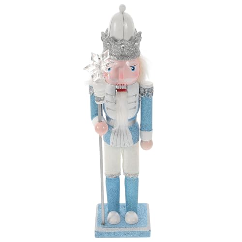 VANZACK 17 Inch Wooden Nutcracker Decor- Traditional Christmas Nutcracker Figure - Festive Home Decor Decorative Nutcracker Soldier for Holiday Display and Seasonal Decoration