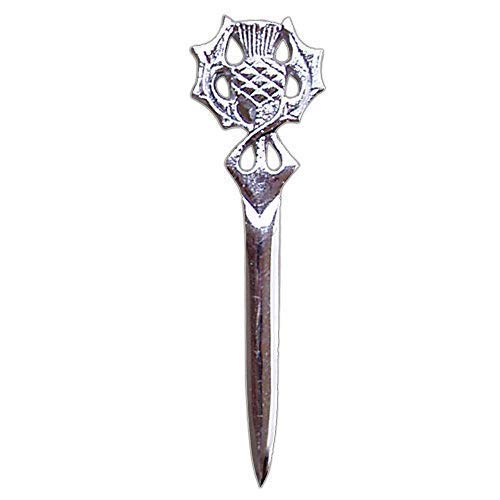 Scottish Claymore Kilt Pin Sword Chrome Finish Wedding Stag Accessories