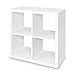 Produktbild Galdem LOFT Regal mit 4 Fächern Bücherregal Wohnzimmer Schlafzimmer Lounge Cube Wandregal kombinierbar Weiß