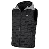 Calvin Klein Men's Bridgeport Padded Golf Gilet - Grey Marl/Black - XXL
