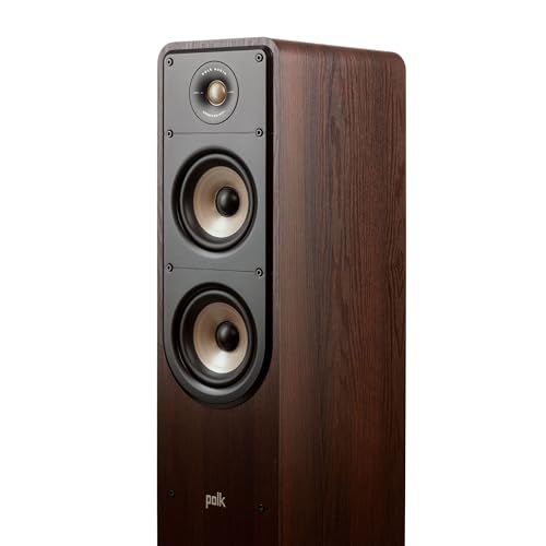 Image of Polk Signature Elite ES50 Tower Speaker - Hi-Res Certified, Dolby Atmos Speakers & DTS:X Compatible, 1 inch Tweeter & (2) 5.25 inch Woofers, Power Port Technology for Effortless Bass, Contemporary White