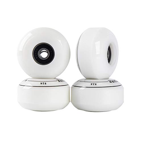 Image of FREEDARE Skateboard Wheels 52mm and Bearings, Spacers Installed 92A Street Wheels Skateboards Tricks(Pack of 4)