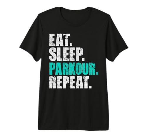 Eat Sleep Parkour Repeat Freerunning Kids Novelty Premium T-Shirt