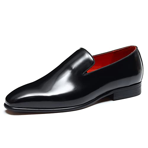 Loafers Décontractés en Cuir Verni pour Hommes...