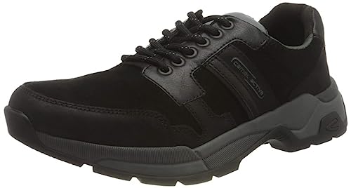 camel active Herren Cirrus Sneaker, Black/Grey, 44 EU