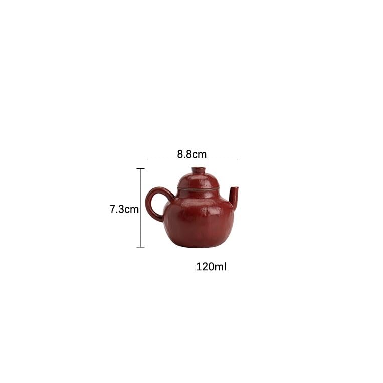 Teiera, Set da tè da Viaggio, teiera, teiera in Ceramica, teiera Cinese retrò per Uso Domestico, Piccola teiera Singola, teiera, Set da tè Kung Fu, teiera