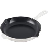 Le Creuset Classic Cast Iron Handle Skillet, 9", White
