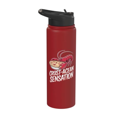 Crawfish Pie: Crust-acean Sensation Stainless Steel Insulated Water Bottle