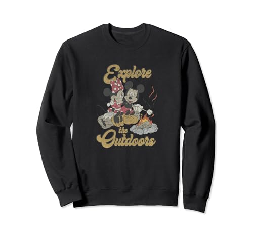 Sweatshirt Mickey & Minnie Campfire fini le coup de froid en rando avec Disney