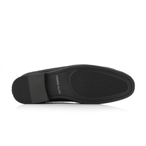 Image of Ferro Aldo Men's Dress Loafer Collection | Modern & Classic Slip-On Styles | Available in Suede, Woven, and Wholecut
