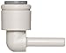John Guest Acetal Copolymer Tube Fitting, Plug-In 90 Degree Elbow, 3/8
