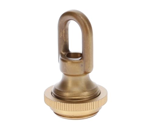 Image of B&P Lamp Cast Antique Brass Finish Screw Collar Ceiling Light Canopy Plate Kit