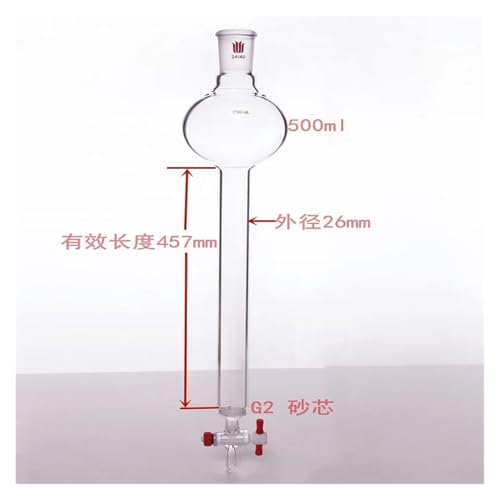 Colonne de chromatographie flash pour séparations sans fuite avec joint 24/40