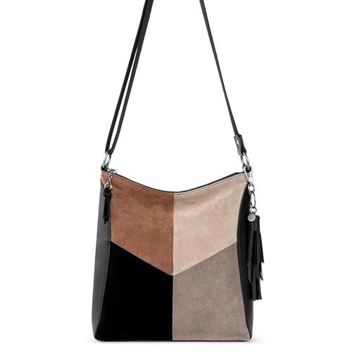 Image of The Sak Lucia Leather Crossbody Purse - Premium Leather Women's Handbag for Everyday & Travel - Cross Body Bag With Zipper