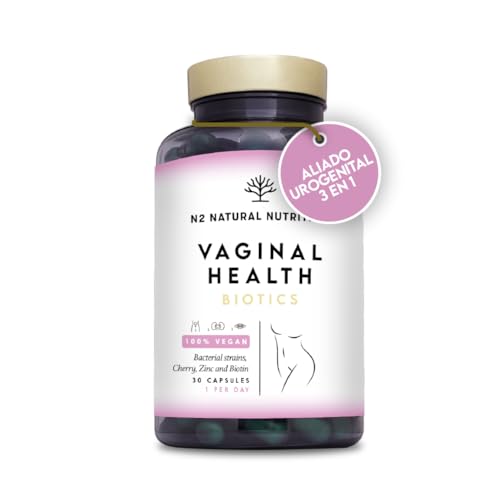 Probioticos Mujer Flora Intima. 6 Cepas Diferentes. Combate y Previene las Infecciones Vaginales y Urinarias. Mejora la Mucosa y Refuerza la Flora Vaginal. 30 Cápsulas. CE. N2 Natural Nutrition