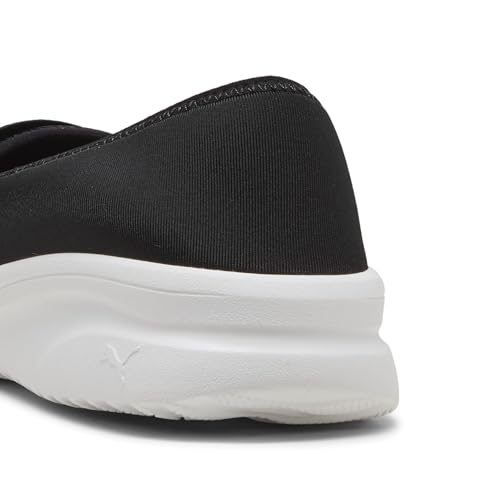 PUMA Women's Adelina 2 Sneaker Ballet Flat, Black White, 63