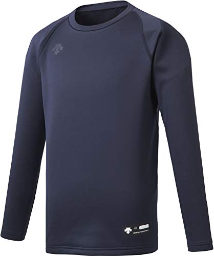 Descente 130 JSTD-657 Baseball Junior Round Neck Long Sleeve Undershirt Brushed Back D Navy