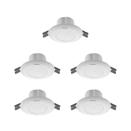 Image of Panasonic 3W LED Deep Junction Box Downlight | 3 Watt Ceiling Light | Cutout - 46mm (Round, Cool White, Pack - 5)