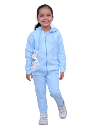 Image of The Mom Store Kids Sweatshirt With Joggers Set| Cotton With French Terry | Cute Prints | Warm | For Boys & Girls | Trendy Winter Sets For Kids | Hoodie And Sweatpant Set