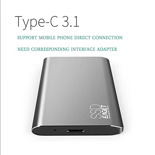 Schlanke Externe SSD Portable Solid State Drive USB 3.0 500M/S Externe Festplatte Für Windows 10, 8, 7, Vista, XP/Mac OS… – Bild 4