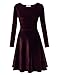 Women Shiny Velvet Evening Party Dress Semi Formal 2022 Fall Winter Fashion Cute LBD Dress Classy Solid Above The Knee Length Mini Dress Ochre Deep Dark Red Large