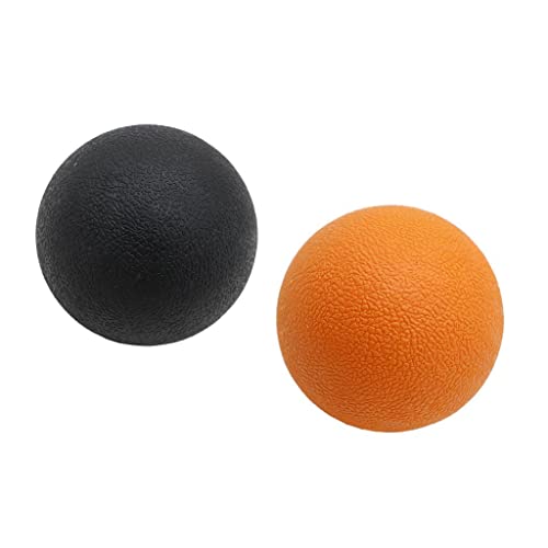 FashionCha 2 Piezas Pelota de Masaje Profundo para Liberación Muscular Automasaje Corporal Punto de Presión TPE Flexible Adecuado para Gimnasio Hogar Of,
