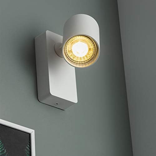 CGC Lighting Round Circular Surface Mount Spotlight Adjustable Ceiling Downlight Spot Down Light Lounge Living Room Kitchen Bedroom (Black, Double)