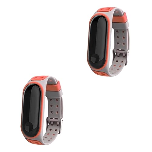 Correas de reloj de deporte diario: pack de 2 bandas de repuesto ajustables para Mi Band 4 y 3