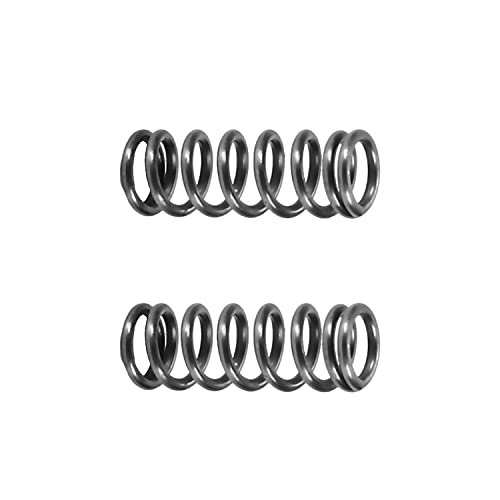Yinpecly Compressed Spring,Spring Steel Small Coiled Extension Spring for Ball Pen Wire Dia 1mm OD 7mm Length 20mm 10Pcs