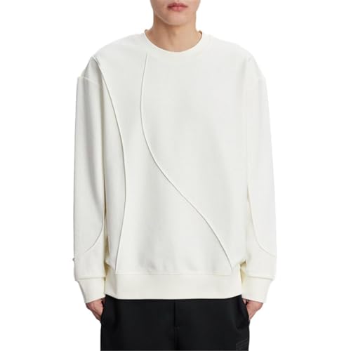 Autumn and Winter Men's Plush Knitted Sweashirt Casual Round Neck Thick Knitted Pullover