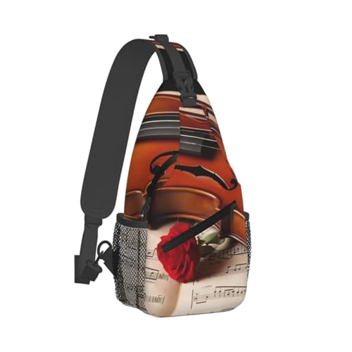 Sling Bag para hombre y mujer negra miniatura 7
